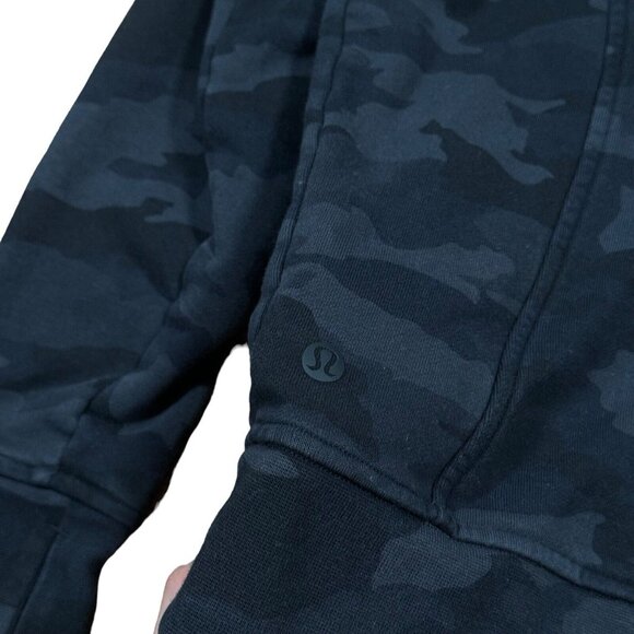 Lululemon‎ Scuba Crew Sweatshirt Womenэs Size 6 Gray Incognito Camo Pullover - Picture 4 of 9